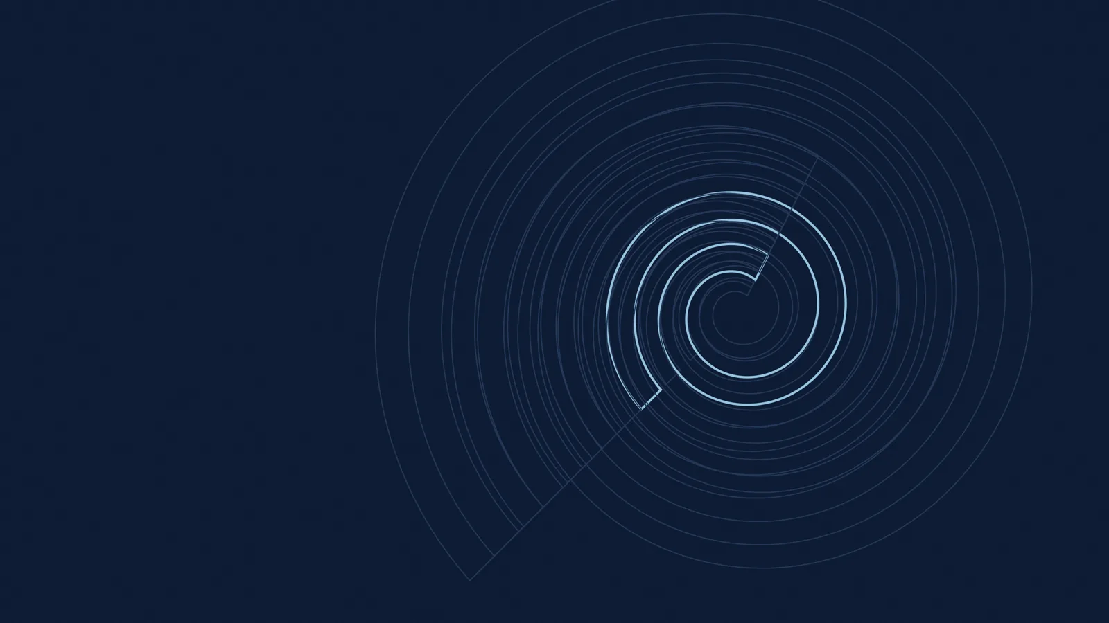 Contour blue — White outline in a contour field, navy.