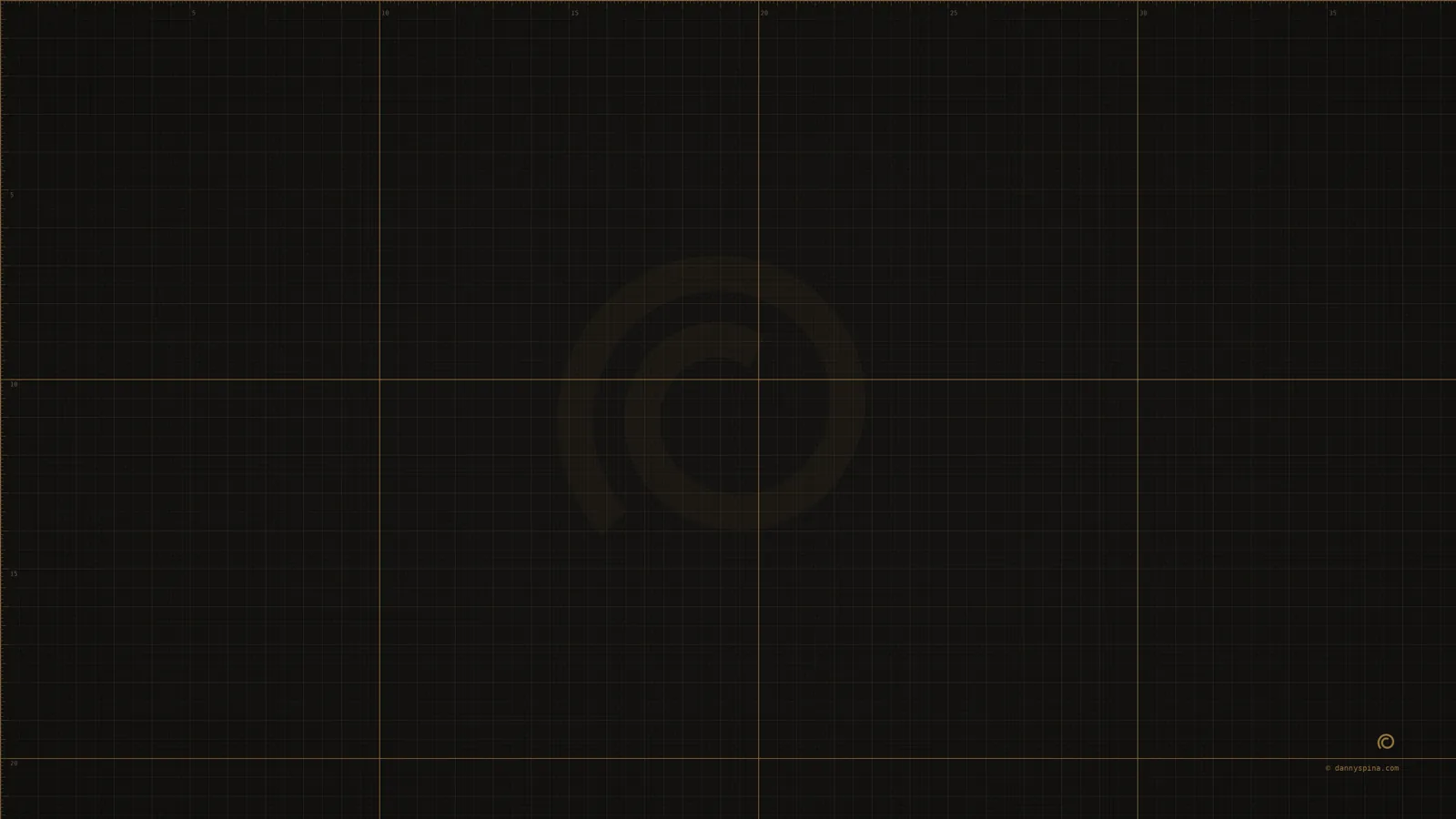Banco — The bench at night: near-black, one amber line.