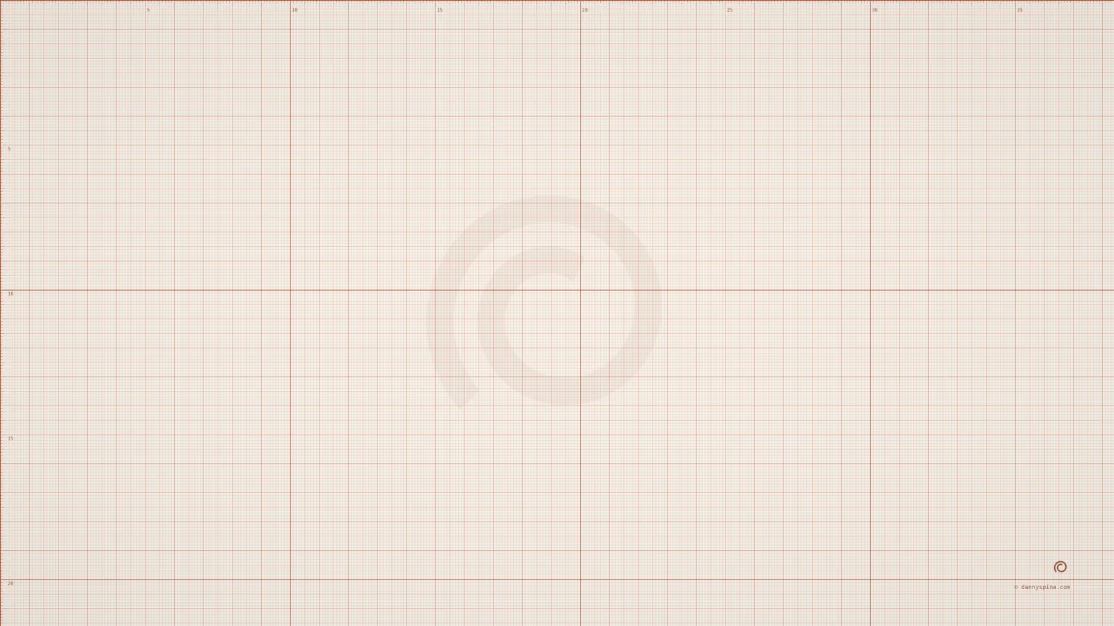 Carta — Millimetre paper, ivory and faded red. The classic block.